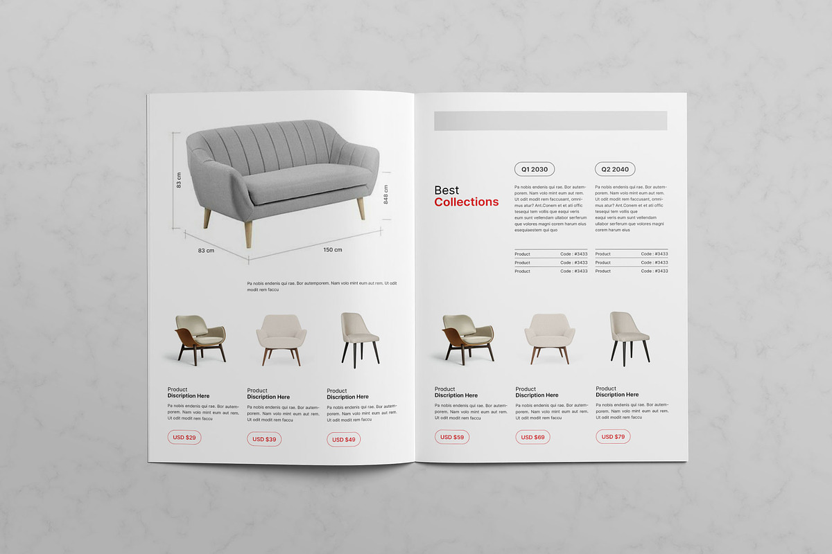Product Catalog Template, a Brochure Template by KreateTribe (Photo 10 of 11)