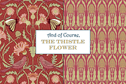 Autumn Boho Patterns Thistle Flowers, a Pattern Graphic by RachelStudio (Thumbnail 8 of 10)