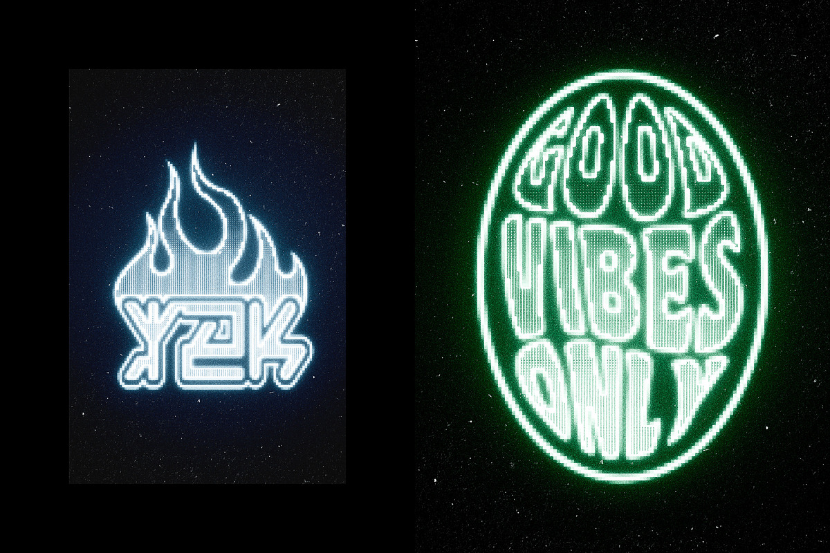 Retro Screen Text & Logo Effect, a Layer Style Add-On by Design Squad (Photo 3 of 5)