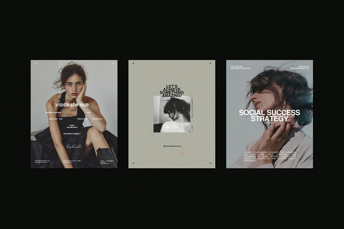 ZORA | Instagram Post Bundle, a Social Media Template by The Aesthetic Studio (Photo 2 of 10)