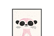 Cute Panda Nursery Wall Art, an Animal Illustration by elfy creative (Thumbnail 3 of 5)