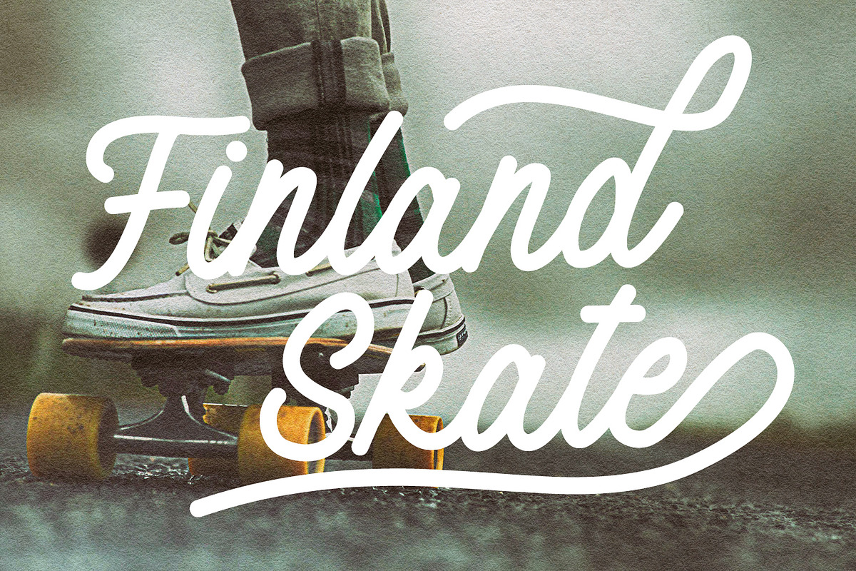 Thelande Script Vintage Free Sans, a Script Font by Maulana Creative (Photo 7 of 9)