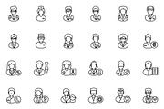 Medical Staff Outline Icons, an Outline Icon by vectorstank (Thumbnail 3 of 6)