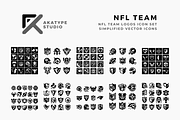 NFL Team Logos Icon Set Bundle, a Solid Icon by Akatype Studio (Thumbnail 1 of 3)