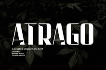 Atrago Creative Display Font