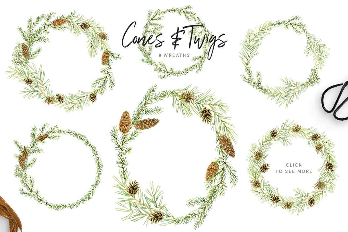 Cones & Twigs, an Illustration by OJardin (Photo 4 of 6)