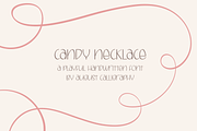 Candy Necklace Handwritten Sans Font, a Handwritten Font by August Calligraphy (Thumbnail 1 of 8)