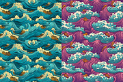Waves of Japan: Seamless Patterns, a Pattern Graphic by TheBlackPixelCo (Thumbnail 8 of 8)