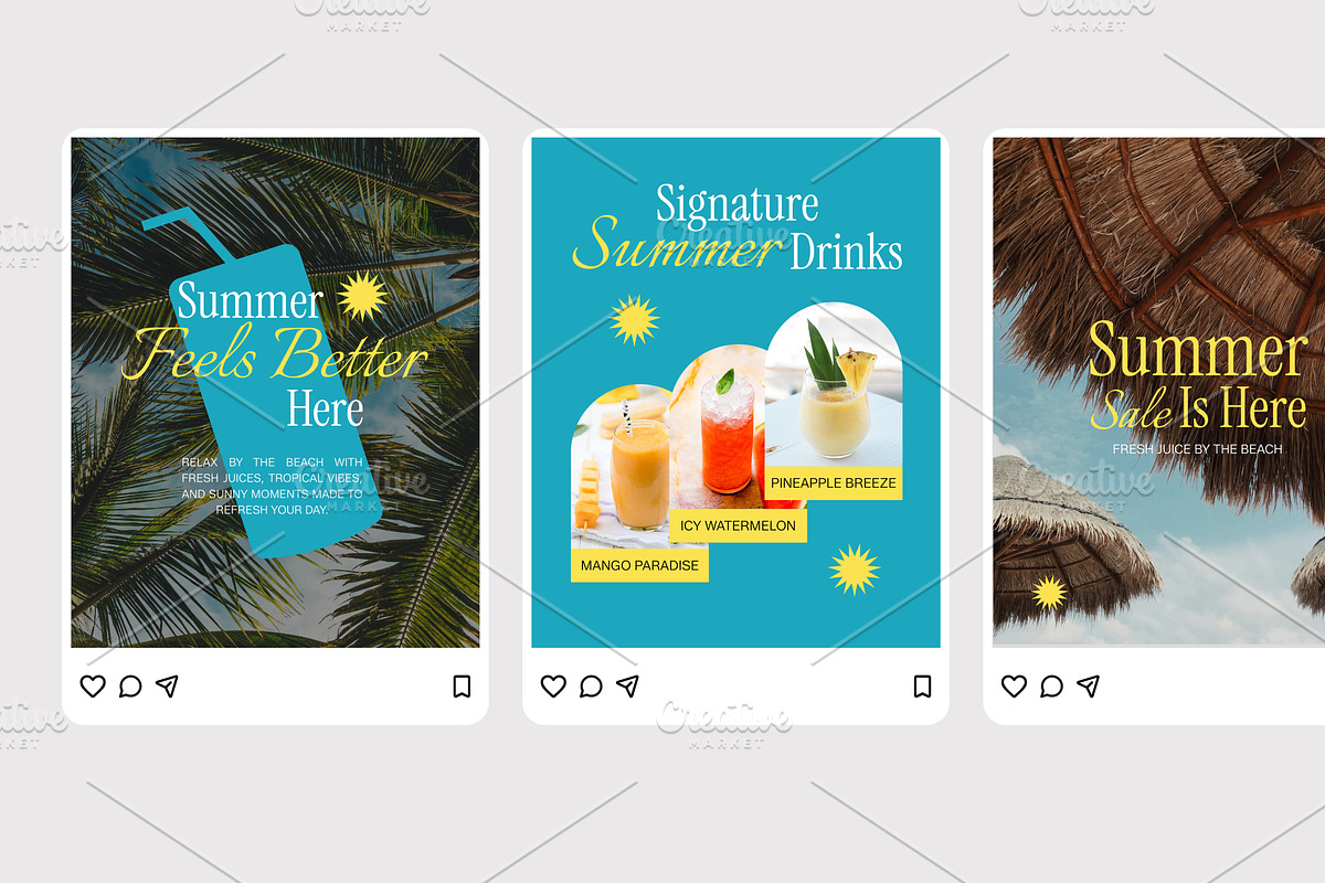 Summer Juice Sale - Instagram Post, a Social Media Template by Izdihaar_Studio (Photo 3 of 4)