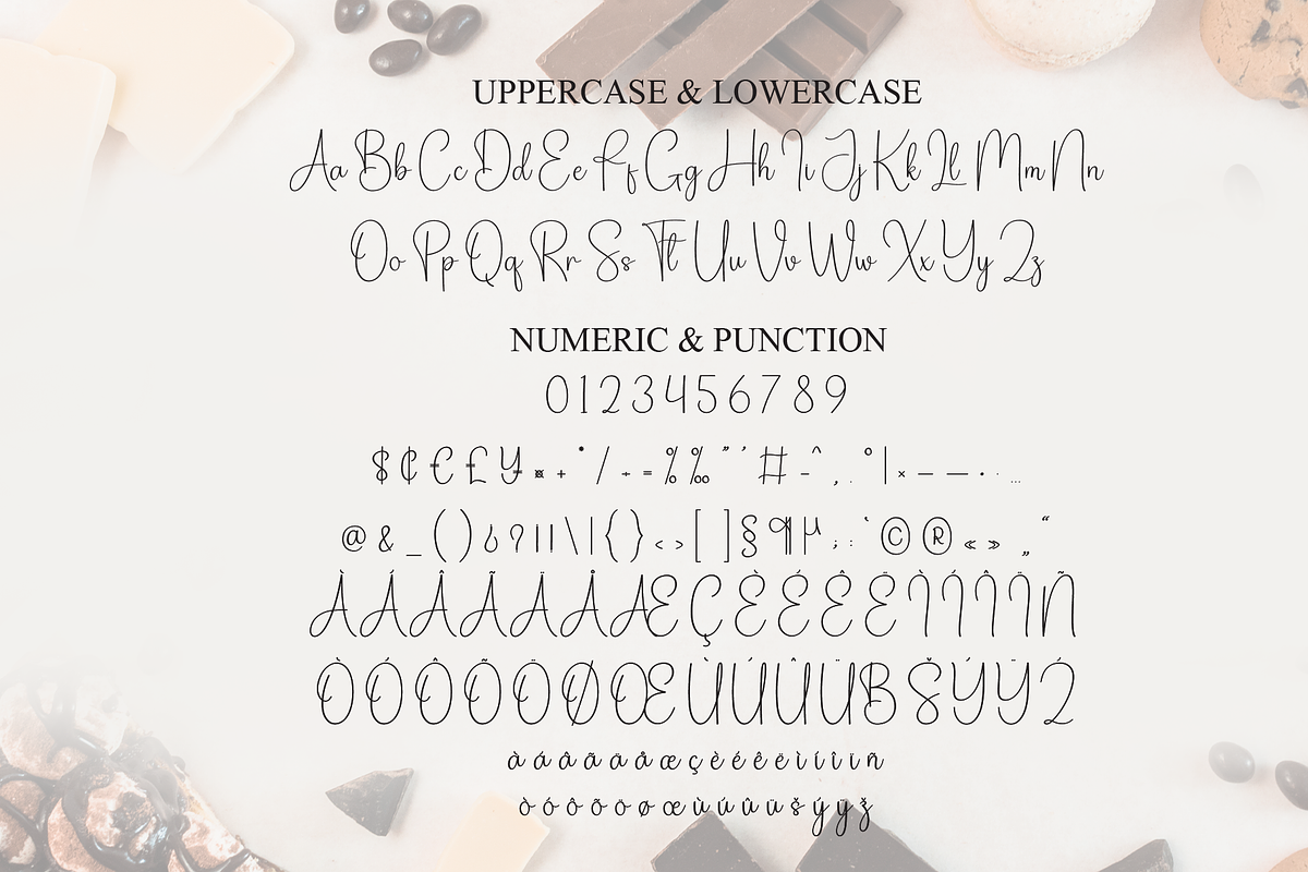 Chocolate | Script Font, a Handwritten Font by Scratchones (Photo 7 of 8)