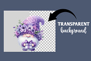 Lavender Spring Gnome Clipart, an Illustration by Designworld (Thumbnail 4 of 4)