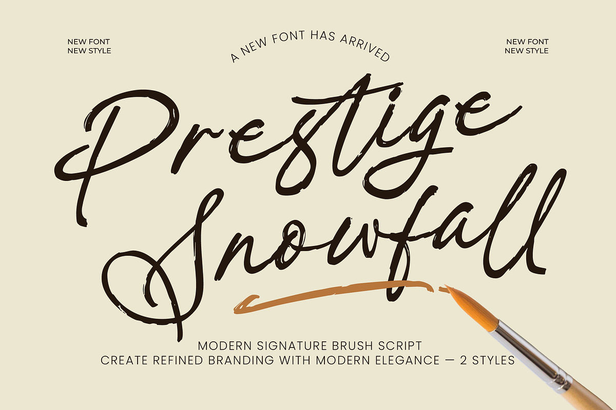 Prestige Snowfall, a Script Font by operatype.co (Photo 1 of 8)