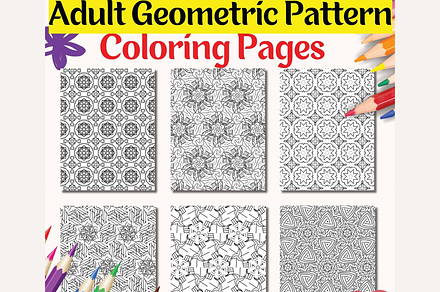 Adult Geometric Pattern Coloring