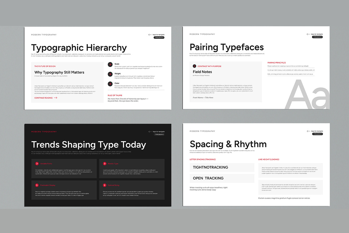 Typography Guideline Presentation, a Presentation Template by MightyDesign (Photo 3 of 7)