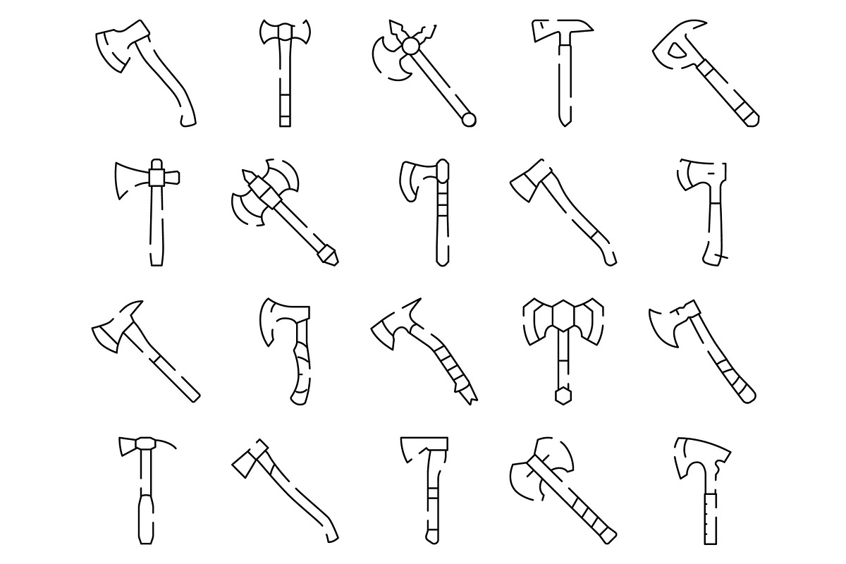 Different axe types tool collection, an Object Graphic by pikepicture (Photo 2 of 3)