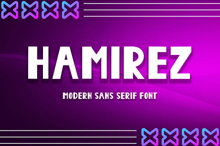 Hamirez, a Sans Serif Font by Yoga Letter
