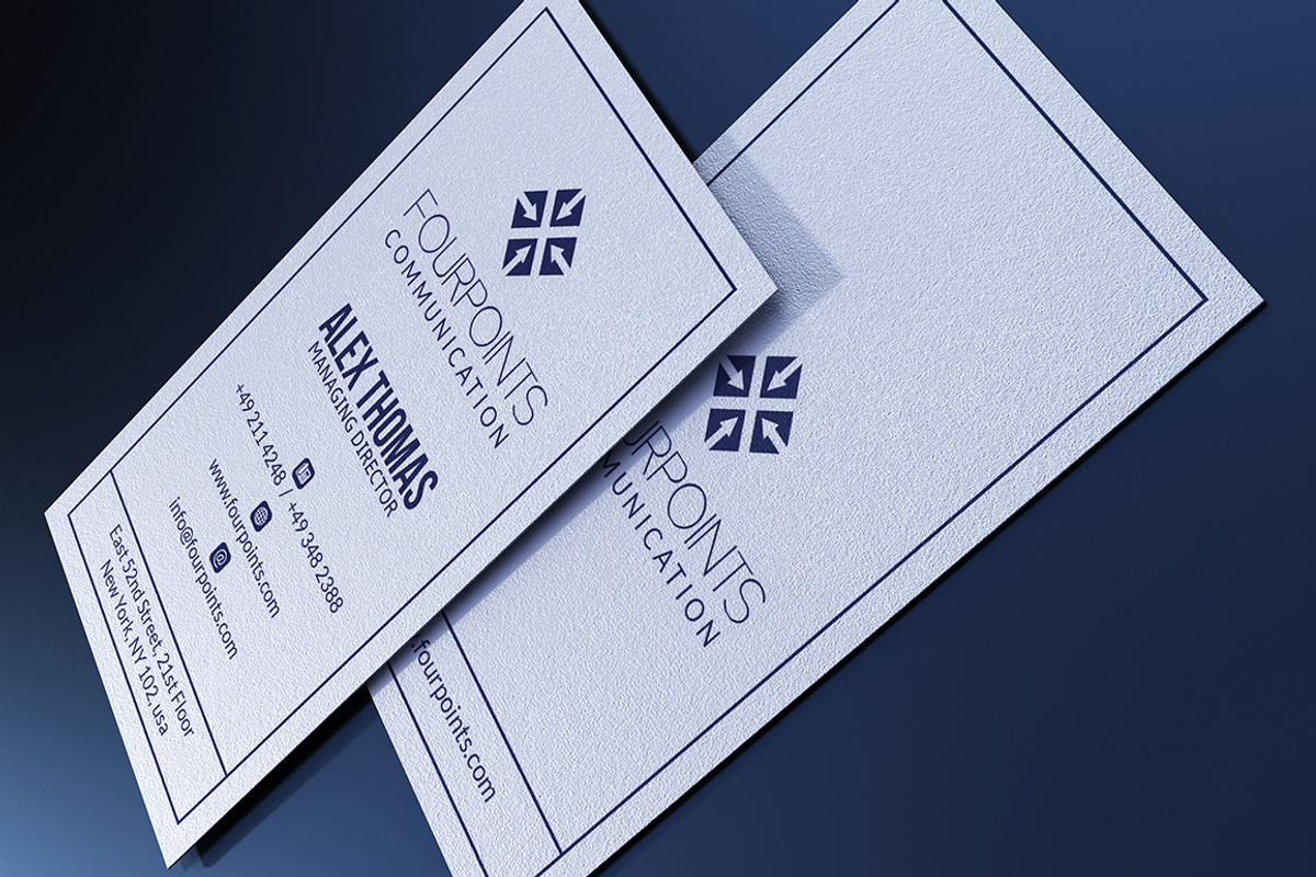 Simple White Business Card, a Business Card Template by Marvel (Photo 3 of 5)