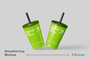 Smoothie Cup Mockup, a Cups & Container Mockup by renderstockmarket (Thumbnail 1 of 4)