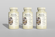 Supplement Bottle Packaging Mockup, a Cups & Container Mockup by swsi-studio (Thumbnail 3 of 6)