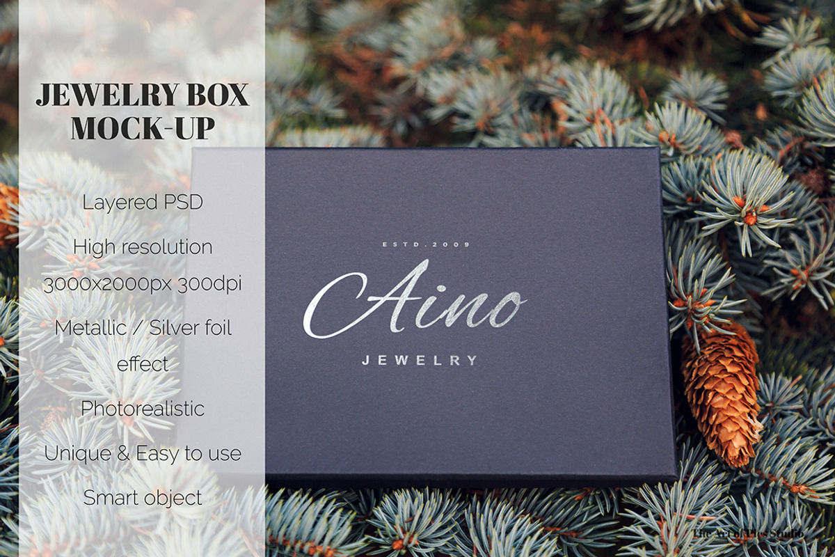 Jewelry Box Mock-up, a Packaging Mockup by The Art of Pics (Photo 2 of 2)