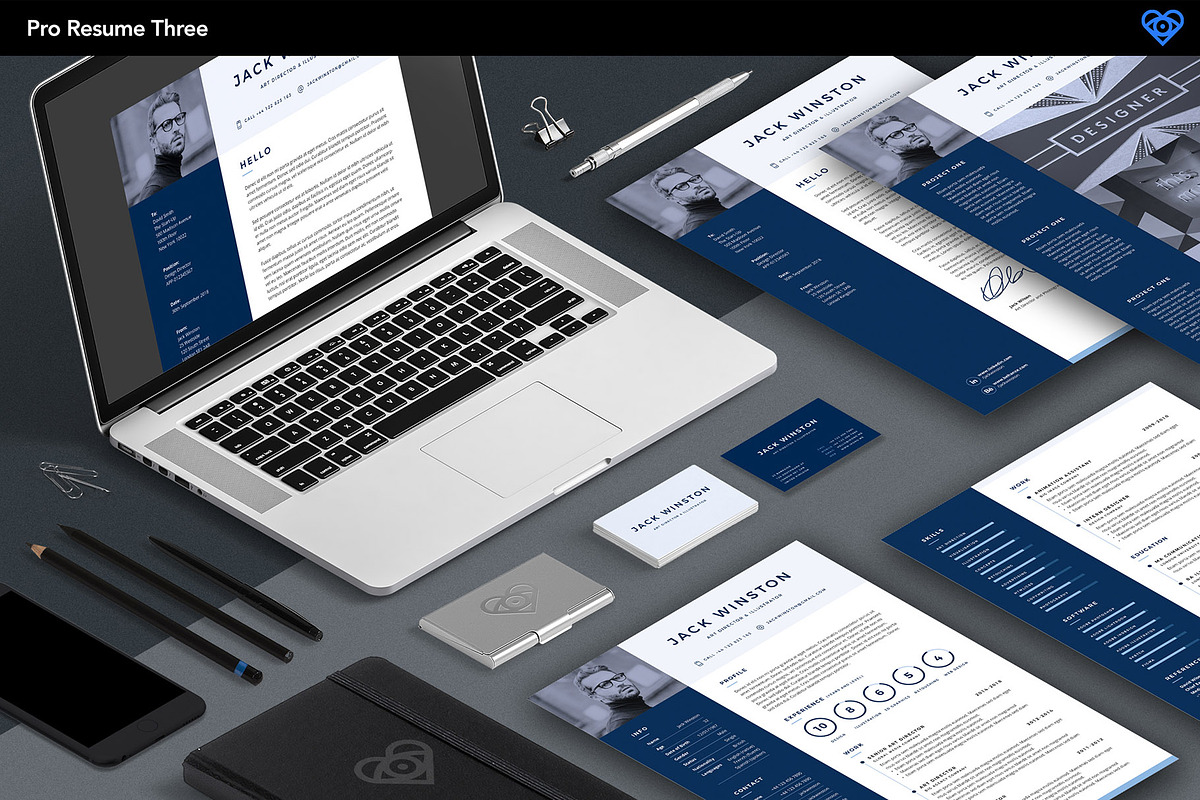 PRO Resume Bundle - Save 60%, a Resume Template by ikono.me (Photo 6 of 7)
