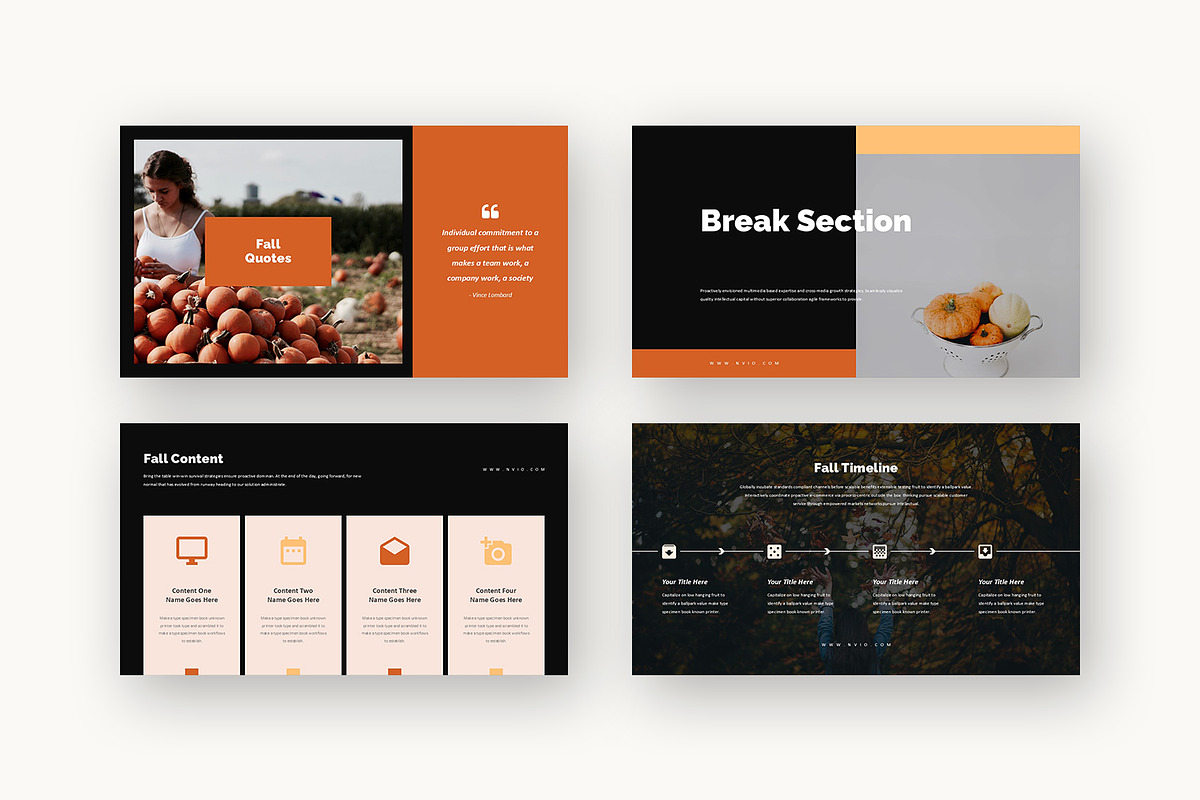 Nvio : Autumn Season Powerpoint, a Presentation Template by Punkl Camp (Photo 10 of 16)