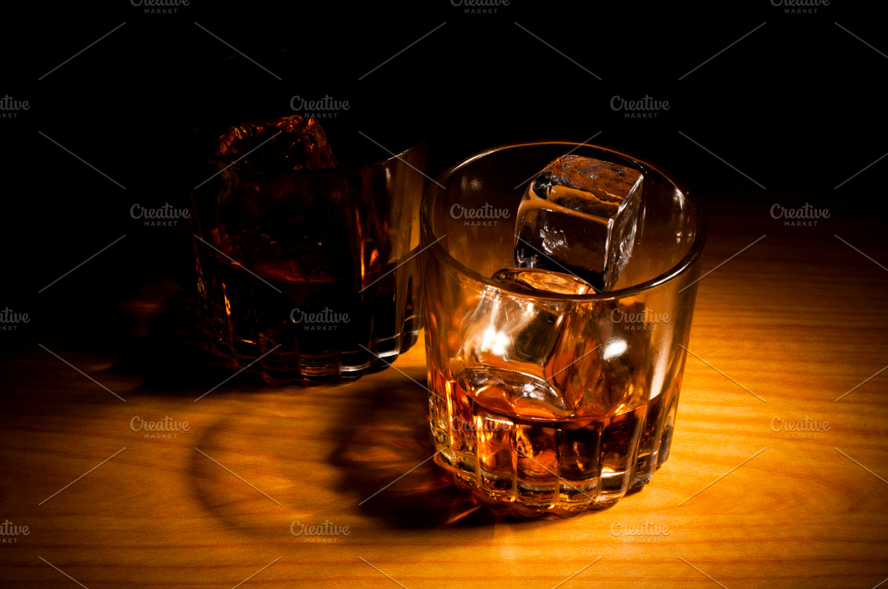 Whisky Focused In Dark