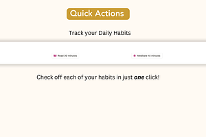 Habit Tracker, Notion Template