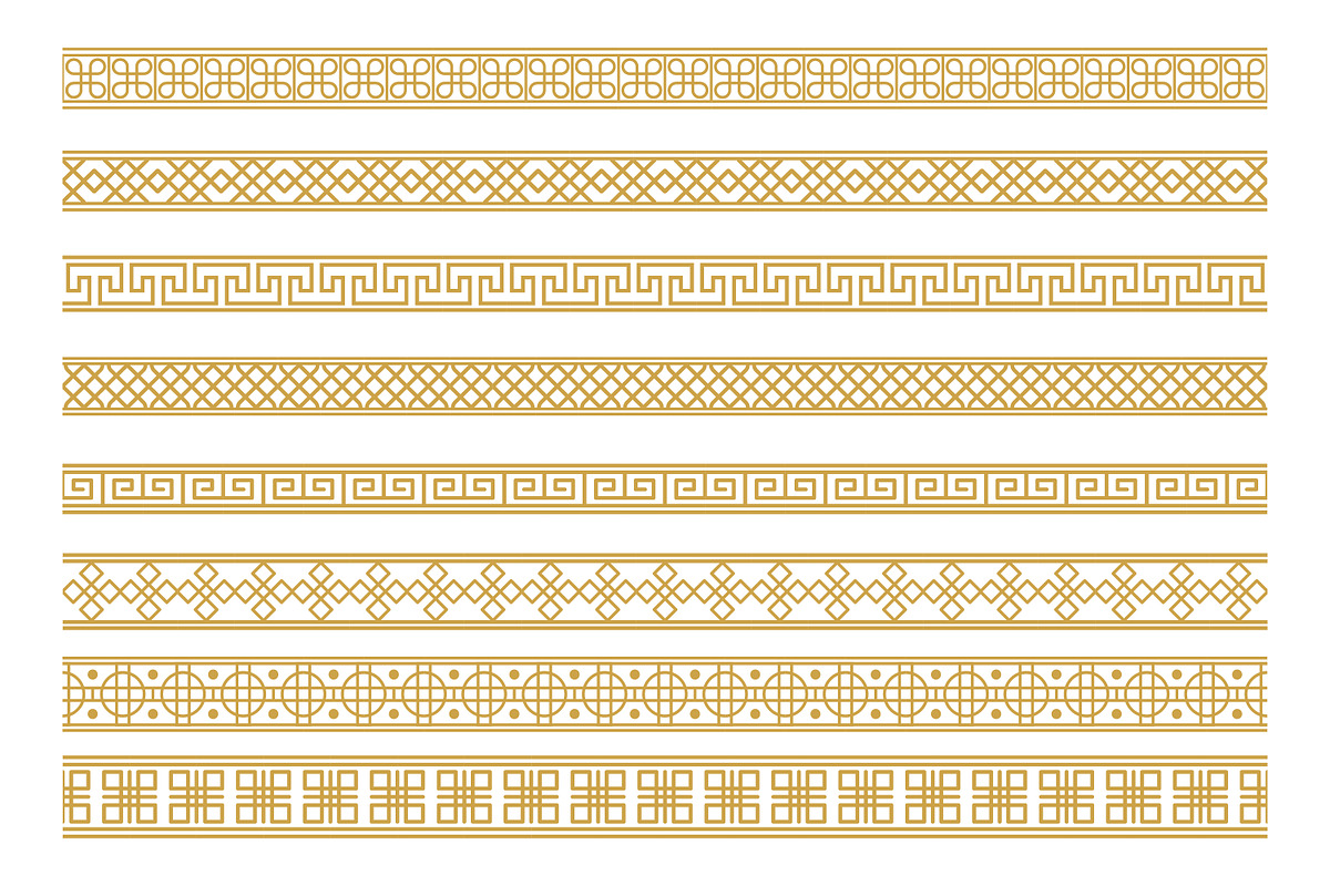 Set of decorative borders, a Decorative Illustration by Saba Vector