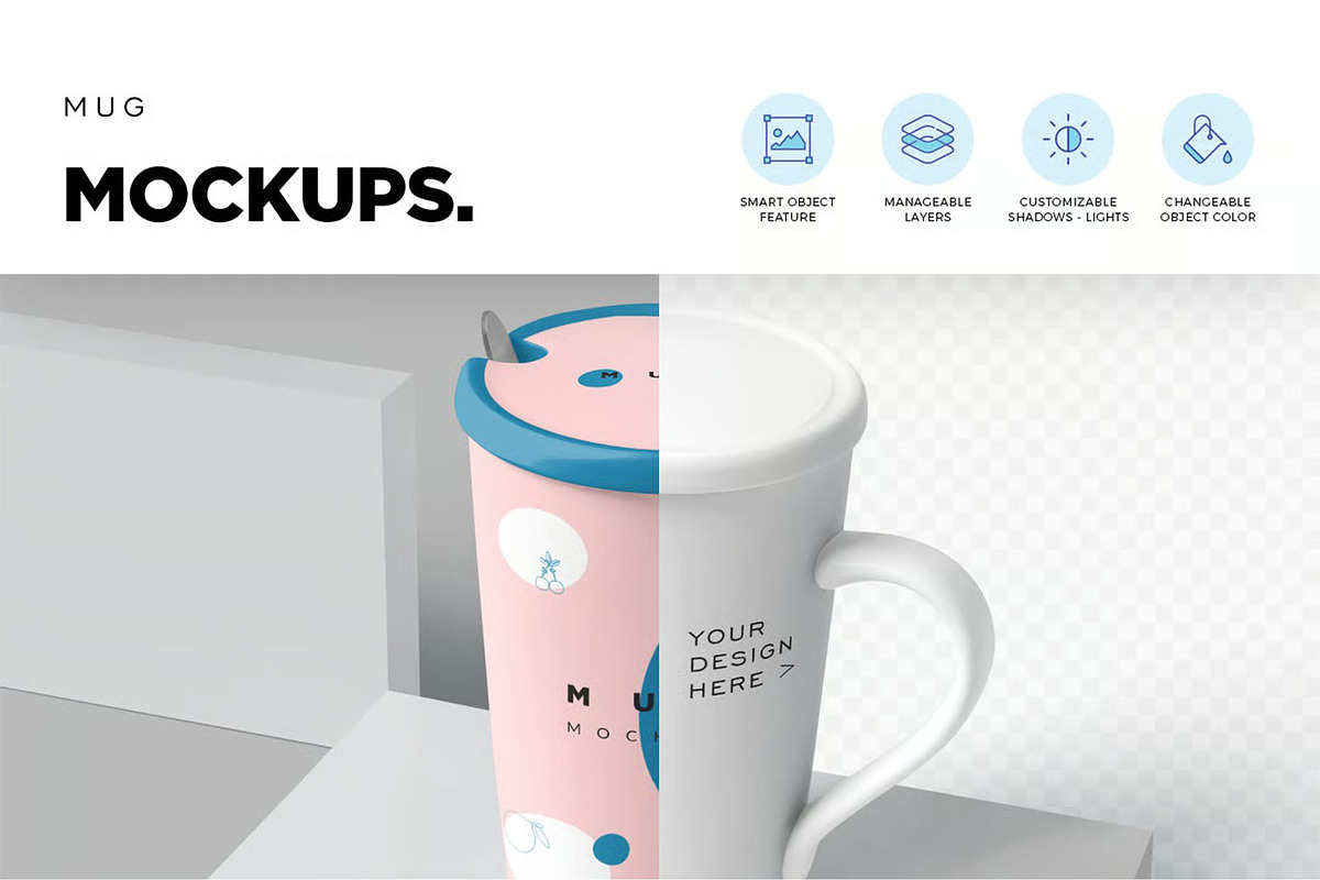 Mug Mockups, a Cups & Container Mockup by megostudi0 (Photo 6 of 6)