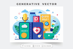 A colorful, customizable health pass, a Graphic by Iftikhar Alam