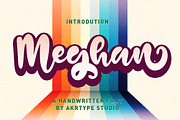 Meghan Smooth Handwritten Font, a Handwritten Font by akrtype (Thumbnail 1 of 7)