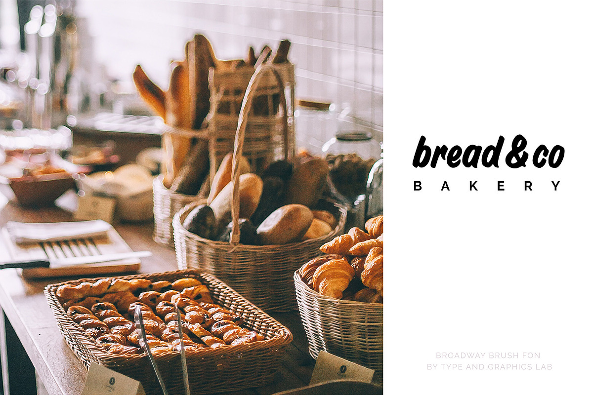 Broadway Brush Font, a Font by Type and Graphics Studio (Photo 8 of 13)