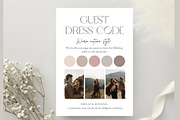 Guest dresscode with photo card, a Stationery Template by EvaTemplates (Thumbnail 7 of 7)
