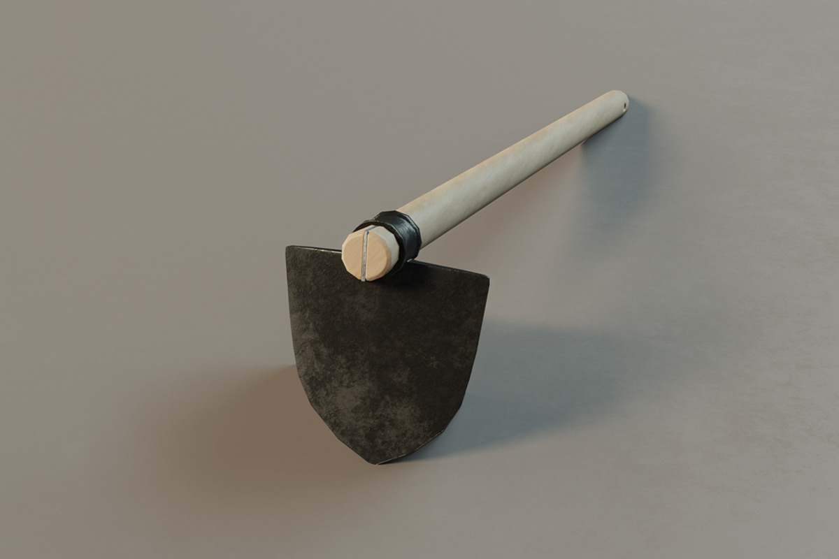 Hoe new, an Object 3D Model by mockupzz (Photo 2 of 7)