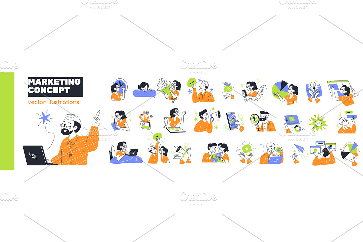 Social media marketing. Business, a Finance Illustration by Stock-Smart-Start