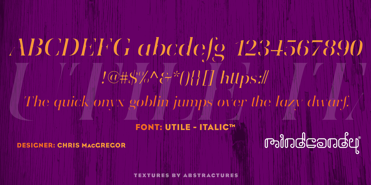 Utile™, a Serif Font by MINDCANDY (Photo 2 of 4)