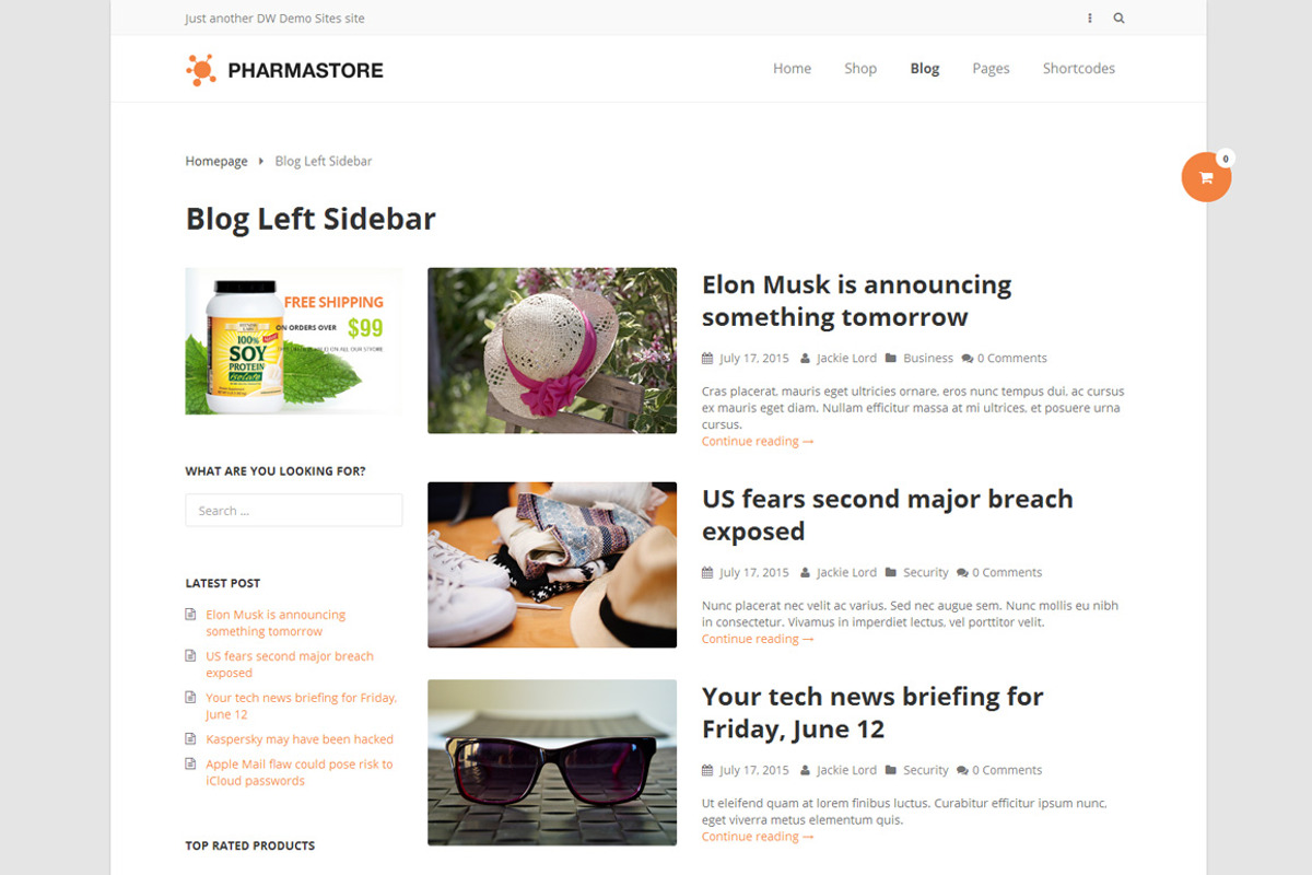 DW PharmaStore - WP eCommerce Theme, a WordPress Template by DesignWall (Photo 5 of 6)