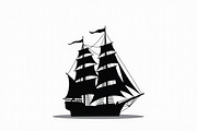 Classic Sailing Ship Vector Bundle, a Graphic by balal (Thumbnail 10 of 11)