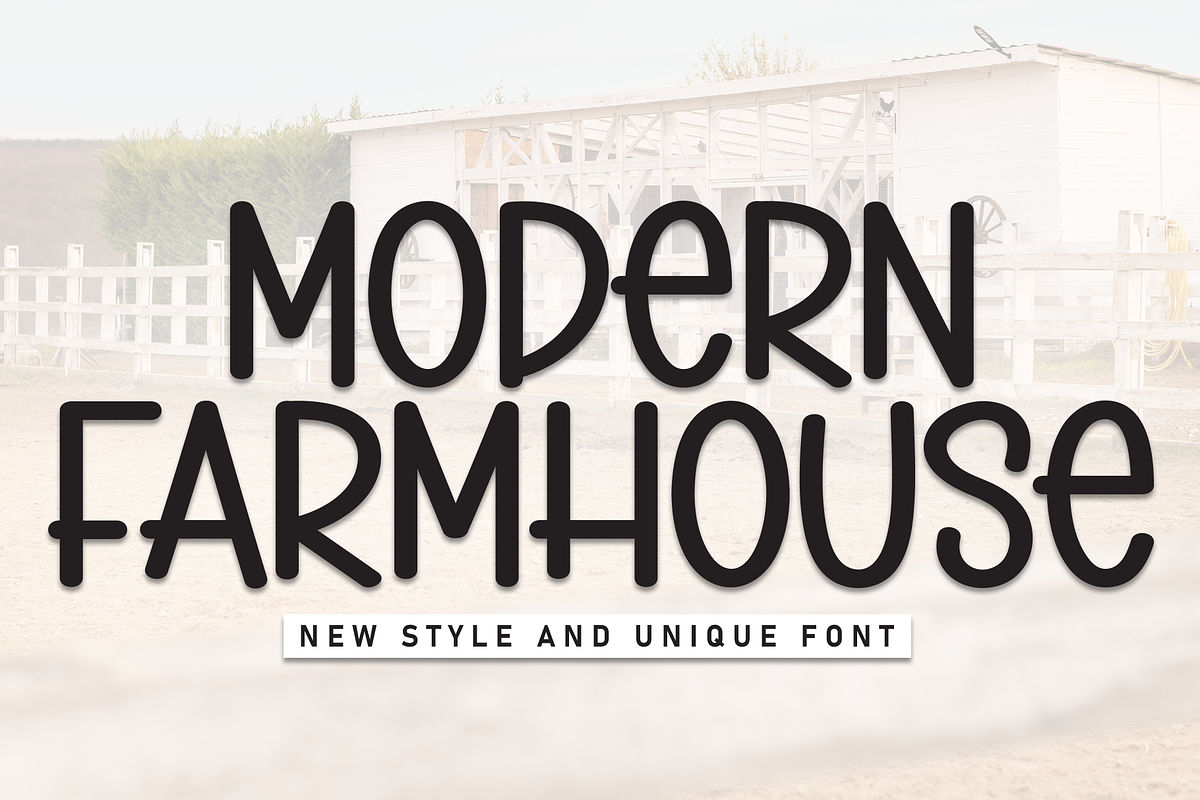 Modern Farmhouse | Script Font, a Script Font by Scratchones (Photo 1 of 8)