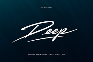 Deep Handwritten Font