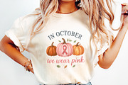 In October We Wear Pink PNG, Breast, an Illustration by SharpMarketplace (Thumbnail 3 of 9)