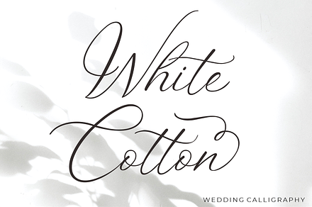 White Cotton - Wedding Fonts