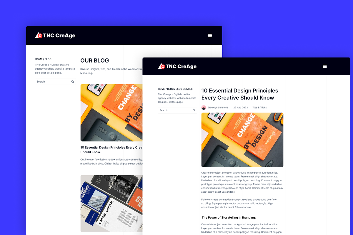 CreAge, Creative Agency Web Template, a HTML Template by TNCFlow (Photo 3 of 5)