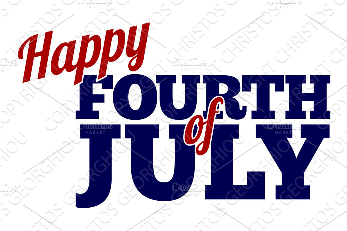 Happy Fourth of July Design, a Texture Illustration by Christos Georghiou