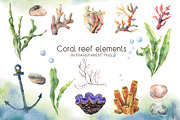 Underwater ocean watercolor clipart, an Animal Illustration by Yuliya Derbisheva (Thumbnail 4 of 10)