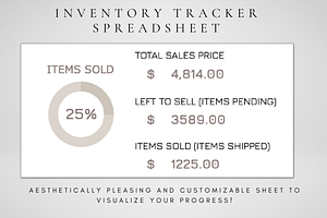 Digital Inventory Tracker Template