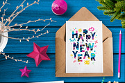 2018 New Year Christmas Bundle, a Stationery Template by Iraida_Bearlala (Thumbnail 4 of 7)