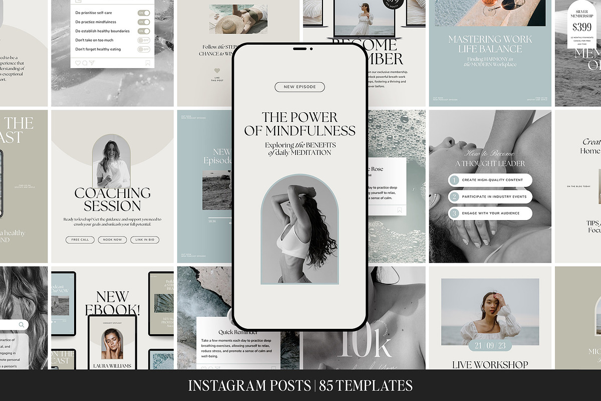 Wellness Course Creator Bundle CANVA, a Presentation Template by Studio Loire (Photo 6 of 9)