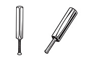 Cricket Bat Vector Icon Set, an Object Graphic by Billah Hub (Thumbnail 1 of 2)